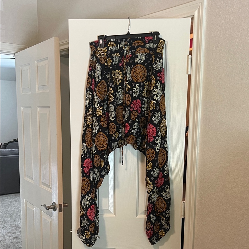 Buddha Pants with Floral Design
